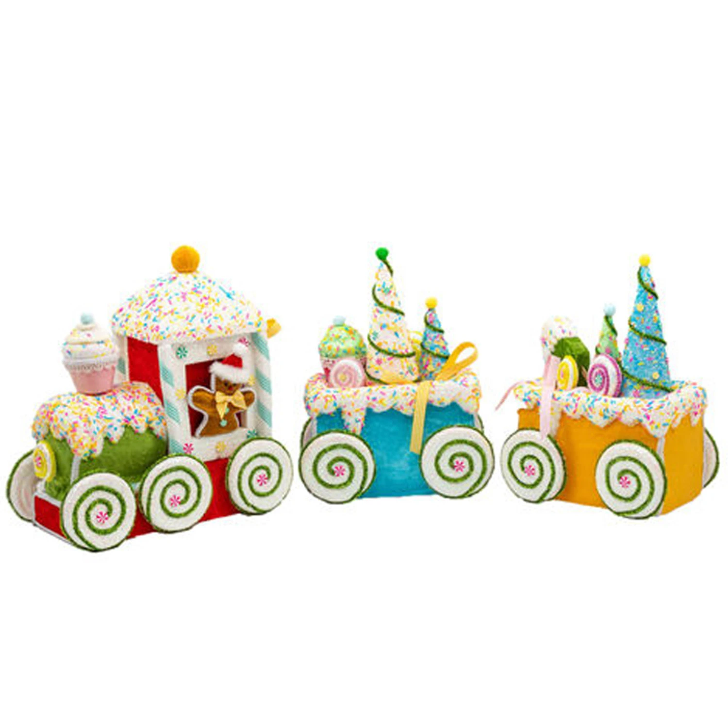 December Diamonds 35.5" Candyland Train Christmas Decoration 08-08700 3 December Diamonds 35.5" Candyland Train Christmas Decoration 08-08700