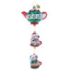 Christopher Radko Two Merry Mischief Makers Teapot Glass Christmas Ornament 1021902 -The Jolly Christmas Store 1021902.FRT 77770.1711457465