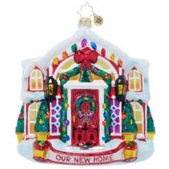 Christopher Radko A New Holiday Home Glass Christmas Ornament 1022055