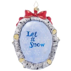 Christopher Radko A Snowy Feathered Friend Glass Christmas Ornament 1022065 -The Jolly Christmas Store 1022065.BCK 08678.1708358235