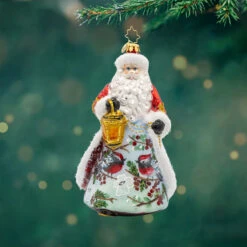 Christopher Radko Cardinal Kris Kringle Glass Christmas Ornament 1022180
