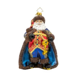 Christopher Radko Keymaster Klaus Glass Christmas Ornament 1022195 -The Jolly Christmas Store 1022195.frt blue 95460.1739369805