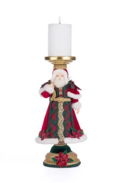 Katherine's Collection 13.5" Holiday Magic Santa Pillar Christmas Candle Holder 28-428324 -The Jolly Christmas Store 28 428324 4 65297.1719237749