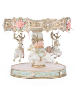 Katherine's Collection 11.5" Joyeux Noel Carousel Cake Plate Christmas Decoration 28-528851 9 Katherine's Collection 11.5" Joyeux Noel Carousel Cake Plate Christmas Decoration 28-528851 -The Jolly Christmas Store 28 528851 1 scaled 81883.1747228440