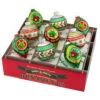 Christopher Radko Shiny Brite Holiday Splendor 2.5" Decorated Rounds & Reflector Tulip Christmas Ornaments 4027714 -The Jolly Christmas Store 4027714 55814.1728317982