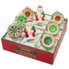 Christopher Radko Shiny Brite Holiday Splendor 8 Count Figures And Reflector Rounds Glass Christmas Ornament Set 4028264 -The Jolly Christmas Store 4028264 03061.1739460323