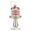 Raz 5.25" Cake On Plate Glass Christmas Ornament 4220908 -The Jolly Christmas Store 4220908 02725.1686861476