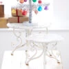 Raz Set Of 2 White Distressed Metal Risers Stands 4228915 -The Jolly Christmas Store 4228915 2 37693.1689196492