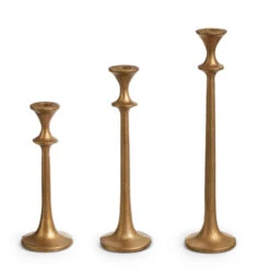 Raz 12.75" Gold Taper Christmas Candle Sticks 4402393