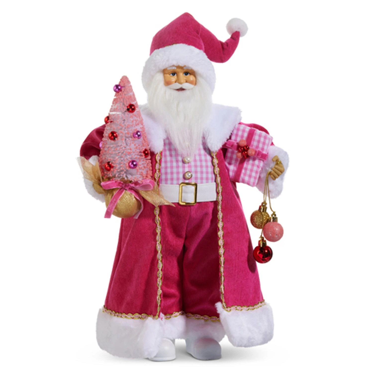 Raz 18" Bubble Gum Diva Pink Santa Christmas Figure 4415589 4 Raz 18" Bubble Gum Diva Pink Santa Christmas Figure 4415589 - Image 2