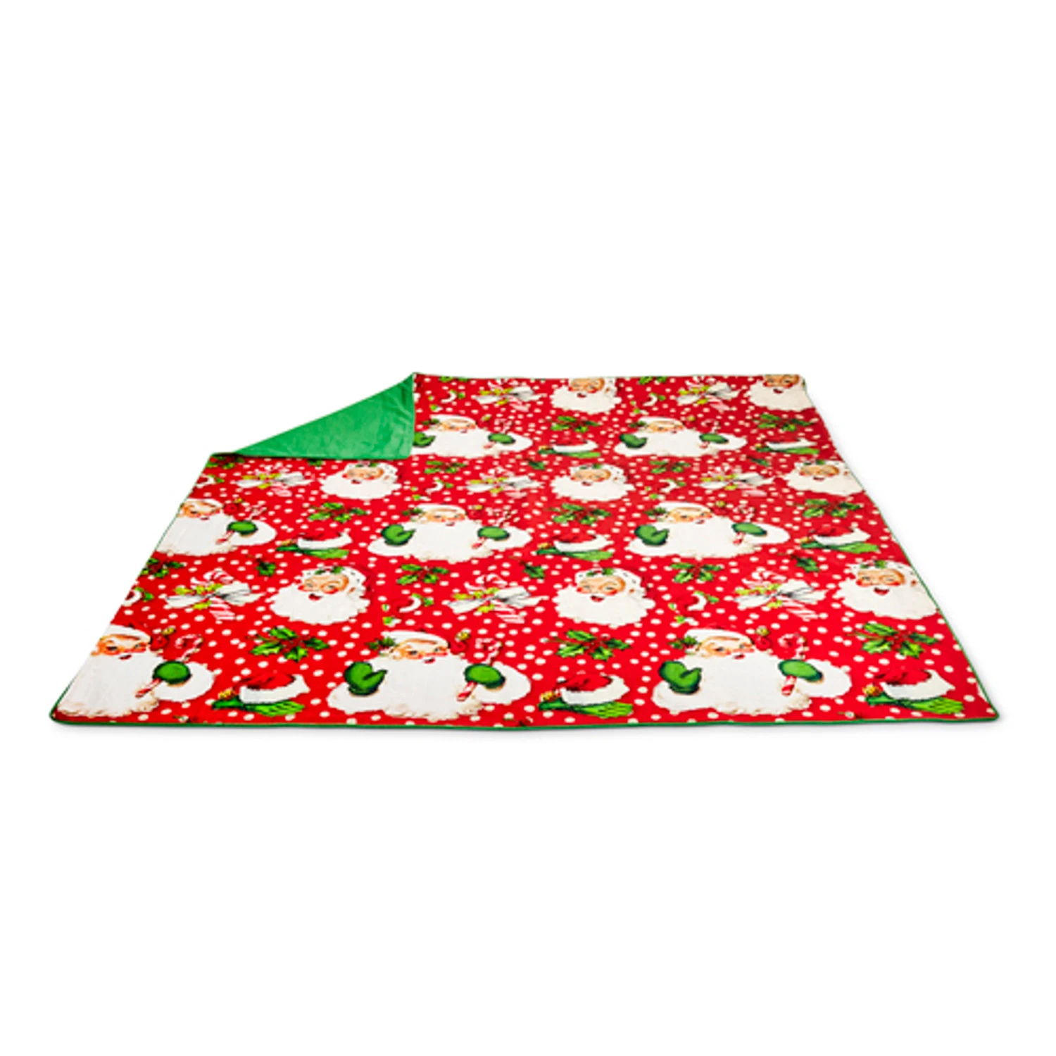 Raz 56" Red Retro Santa Christmas Tablecloth 4419353 3 Raz 56" Red Retro Santa Christmas Tablecloth 4419353