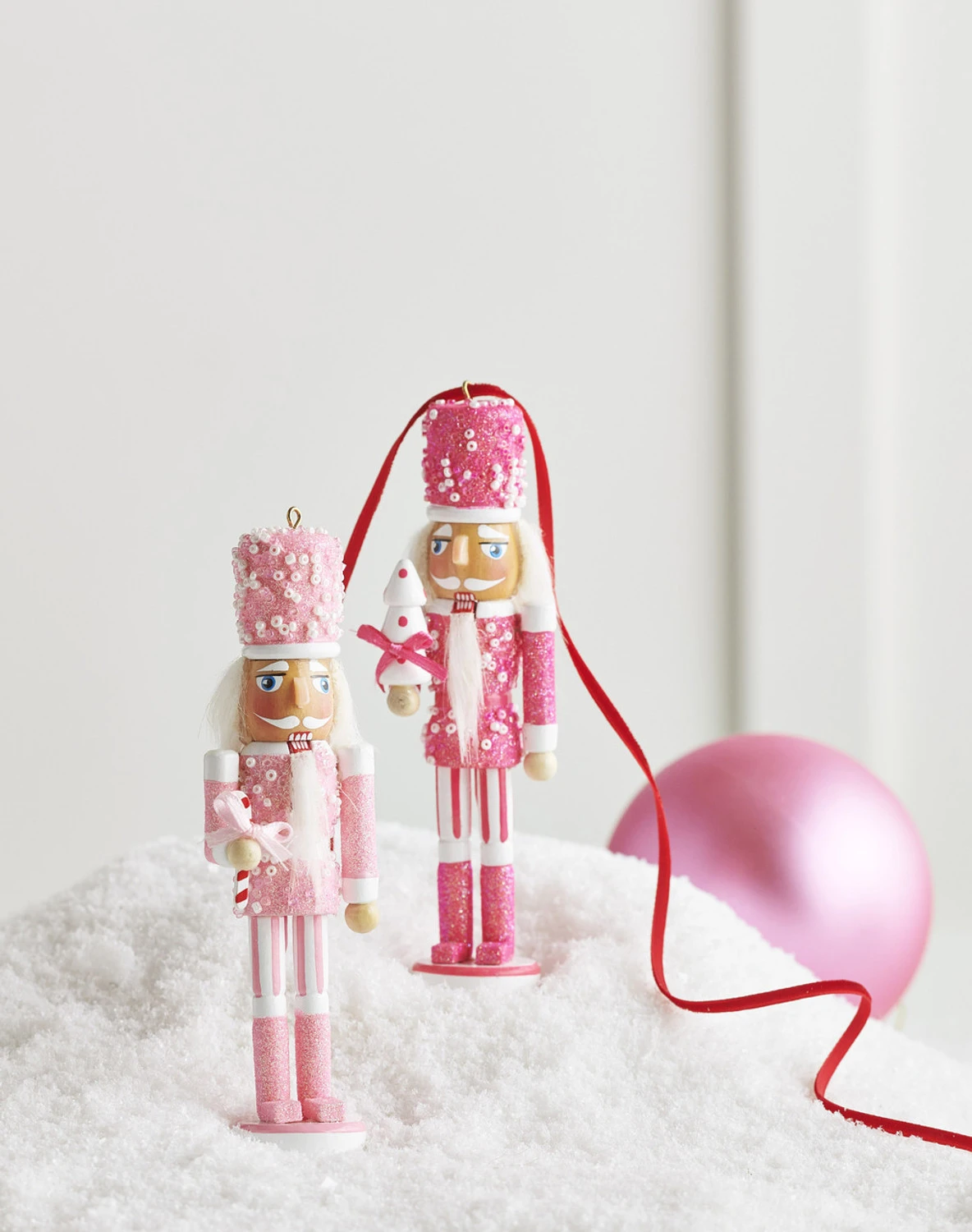 Raz 6" Pink Nutcracker Christmas Ornament Set Of 2 4422937 3 Raz 6" Pink Nutcracker Christmas Ornament Set Of 2 4422937