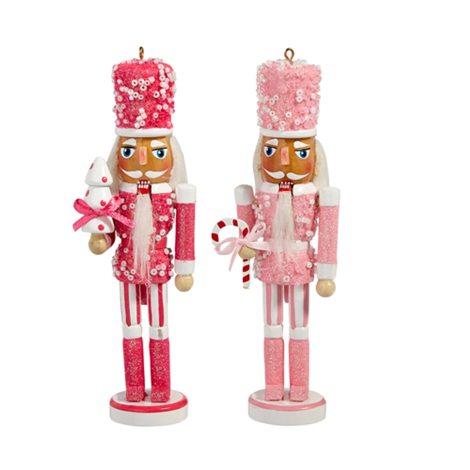 Raz 6" Pink Nutcracker Christmas Ornament Set Of 2 4422937 4 Raz 6" Pink Nutcracker Christmas Ornament Set Of 2 4422937 - Image 2