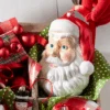 Raz Eric Cortina 8" Large Santa Face Blow Mold Glass Christmas 4453175 -The Jolly Christmas Store 4453175 edit 27276.1721945390