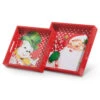 Raz Set Of 2 Retro Santa And Snowman Christmas Serving Trays 4457273 -The Jolly Christmas Store 4457273 69379.1721232120
