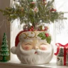 Raz 15" Santa Head Container Christmas Decoration 4510435 -The Jolly Christmas Store 4510435 edit 97901.1742391584