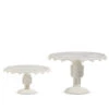 Raz 10.5" White Nutcracker Pedestals Christmas Decoration Set Of 2 4510447 -The Jolly Christmas Store 4510447 14236.1742398229