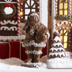 Raz 7" Chocolate Santa Christmas Figure 4510451