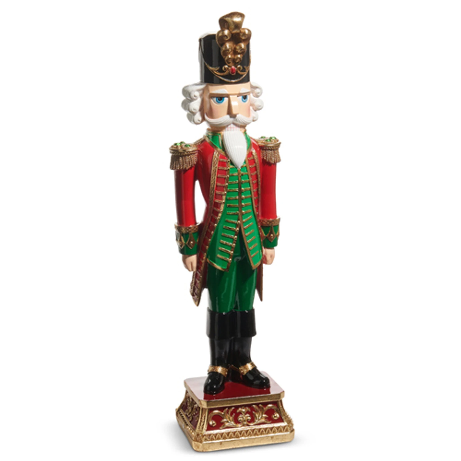 Raz 25.5" Large Red And Green Nutcracker Christmas Decoration 4510508 4 Raz 25.5" Large Red And Green Nutcracker Christmas Decoration 4510508 - Image 2
