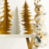 Raz 38" Large White And Gold Stacked Ornaments Figure 4511638 -The Jolly Christmas Store 4511638 edit 21540.1755558099