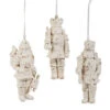 Raz 5.5" Whitewash Nutcracker Christmas Ornament Set Of 3 4512190 -The Jolly Christmas Store 4512190 25481.1742935778