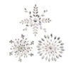Raz 10.5" Clear Jeweled Snowflake Christmas Ornament Set Of 3 4513578 1 Raz 10.5" Clear Jeweled Snowflake Christmas Ornament Set Of 3 4513578 -The Jolly Christmas Store 4513578 12730.1743628667