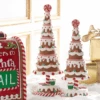 Raz 11" Set Of 2 Gingerbread Christmas Tree Figures 4515546 -The Jolly Christmas Store 4515546 edit 84397.1755721064