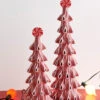 Raz 18" Red And White Ribbon Candy Christmas Trees With Sprinkles Set Of 2 4519135 -The Jolly Christmas Store 4519135 MKM sub 88348.1756333392