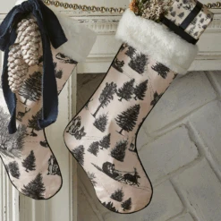 Raz 19.5" Through The Woods Christmas Stocking 4520947