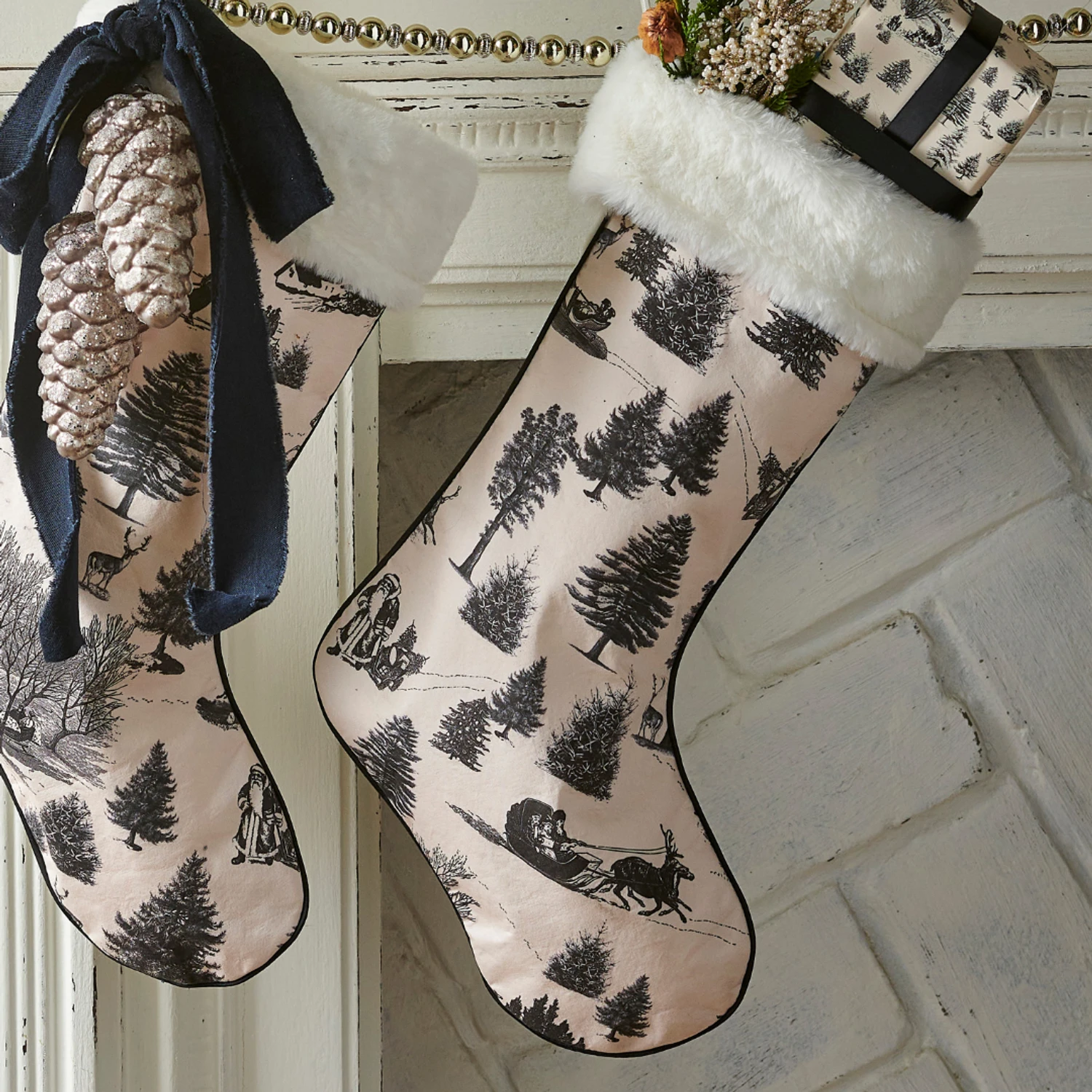 Raz 19.5" Through The Woods Christmas Stocking 4520947 3 Raz 19.5" Through The Woods Christmas Stocking 4520947