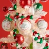 Raz 5" Merry Shield Ball Glass Christmas Ornament Set Of 3 4524614 -The Jolly Christmas Store 4524614 edit 28978.1748539433