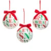 Raz 5" Peppermint Merrymaking Glass Ball Christmas Ornament 4524782 2 Raz 5" Peppermint Merrymaking Glass Ball Christmas Ornament 4524782 -The Jolly Christmas Store 4524782 84529.1748551457