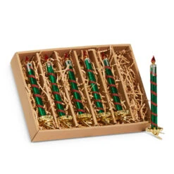 Raz 7.5" Red And Green Clip On Glass Christmas Ornament 4524922