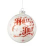 Raz 5" Holly Jolly Santa Ball Glass Christmas Ornament 4525416 -The Jolly Christmas Store 4525416 78531.1749133176