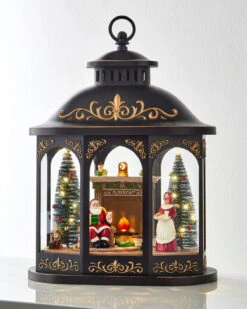 Raz 17.25" Large Lighted Resting Santa Lantern Christmas Decoration 4540513