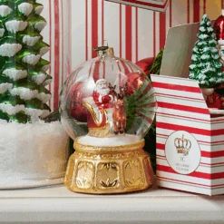 Raz Eric Cortina 5.5" Snow Globe Express Glass Christmas Ornament 4553106