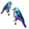 Raz Eric Cortina 5.5" Blue Clip On Fantasy Birds Glass Christmas Ornament Set 4553135 1 Raz Eric Cortina 5.5" Blue Clip On Fantasy Birds Glass Christmas Ornament Set 4553135 -The Jolly Christmas Store 4553135 73296.1750860118