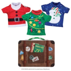 Elf On The Shelf Claus Couture Collection Christmas T-Shirt Outfit Party Pack CCTEEPRTYPK -The Jolly Christmas Store CCTEEPRTYPK ProductSilo FullSet 92794.1720027526