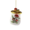 Cody Foster 3.75" Mushroom Cookie Jar Glass Christmas Ornament GO-8983 -The Jolly Christmas Store GO 8983 1 08189.1691609547