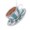 Cody Foster 4.5" You're My Cup Of Tea Glass Christmas Ornament GO-9618 -The Jolly Christmas Store GO 9618 1 66082.1720446909