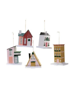 Cody Foster Set Of 5 Homes For The Holidays Christmas Ornament HOU-323