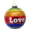 December Diamonds 4" Rainbow LOVE Glass Christmas Ornament 79-81111 -The Jolly Christmas Store Item79 81111.jpg 95955.1687365180