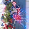 Raz 4' Silver Starburst With Red, White, And Blue LED Lighted Stake L4537005 -The Jolly Christmas Store L4537000 L4537002 L4537003 2 17004.1733943997