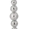 Regency 9" Silver Mirror Disco Ball Christmas Ornament MTX74024