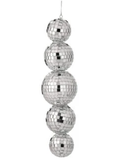 Regency 9" Silver Mirror Disco Ball Christmas Ornament MTX74024