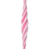 Regency 12" Large Pink And White Peppermint Swirl Glass Christmas Ornament MTX74663 -The Jolly Christmas Store MTX74663 PKWH 18462.1725628939
