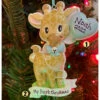 Giraffe Blue Balloon Personalized Christmas Ornament OR2236-M -The Jolly Christmas Store OR2236 M EDOT 21686.1666291829