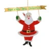 Cody Foster 6.75" Holly Jolly Christmas Santa Ornament RO-3252 -The Jolly Christmas Store RO 3252 1 38371.1691587453