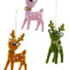 Cody Foster 5" Set Of 3 Cheerful Deer Vintage Inspired Christmas Ornament RO-3324 -The Jolly Christmas Store RO 3324 1 70724.1720470438