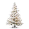 Raz 7.5" Snake Light Flocked Aurora Spruce Christmas Tree T4252035 -The Jolly Christmas Store T4252035 47732.1710366575